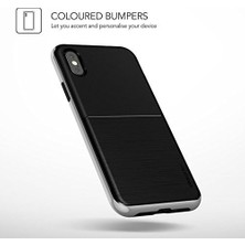 Ahl Shop Vrsıp8 iPhone x High Pro Shield Kılıf, Siyah ve Gümüş