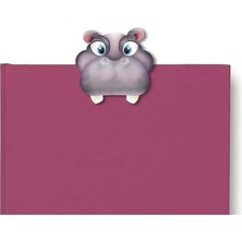 If Teethmarks Bookmarks  Kitap Ayracı Hippo Su Aygırı