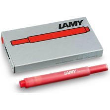 Lamy T10 Dolma Kalem Kartuşu 5'li Kırmızı