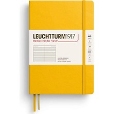 Leuchtturm 1917 LEUCHTTURM1917 Not Defteri Orta Boy (A5), Sert Kapak, 251 Numaralandırılmış Sayfa, Çizgili, Ayçiçeği