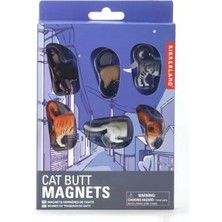 Kikkerland Funny Cat Butt Kedi Poposu Magnet Seti