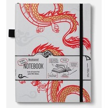 If Bookaroo Bigger Things Notebook Journal Çizgili Defter - Warrior Dragon