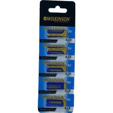 Armüz Wılkınson 23A V23GA MN21 12V Alkalin Pil Kepenk Anahtar Pili Beşli Paket