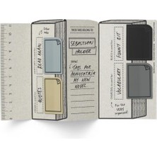 If Bookaroo Kitap Ayracı & Post It  Grey