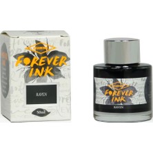 Diamine Forever Permanent & Waterproof Pigment Şişe Mürekkep 50ML Raven