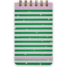 Episode Stripe Verdant Lines  Spiralli Küçük Not Defteri