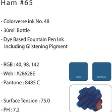 Colorverse Coloverse No.48 Ham #65 - Glistening Series    Mürekkep