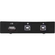 Ahl Shop PX-5020 Manuel USB Yazıcı Çoklayıcı 2 Port, 2 Bilgisayar 1 Printer USB Switch, Printer Paylaşım Cihazı, Pc Laptop Yazıcı Seçici Bağlantı Aparatı
