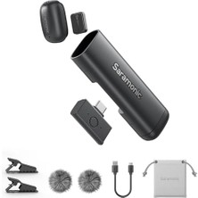 Ahl Shop Saramonic iPhone 17/16/15 ve Android Için Air Se Kablosuz Mini Mikrofon, 48KHZ/24-BIT, Aı Gürültü Engelleme, Röportaj Youtube Tiktok Podcast Vlogging Için Içerik Oluşturucu Mikrofonlar Klip
