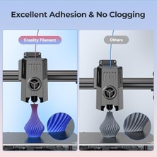 Ahl Shop Resmi Creality Upgrade Ender 3D Yazıcı Filamenti, Siyah Pla+ Filamenti 1,75 Mm, 1 kg Makara (1,0 Kg), Doğruluk +/- 0,02 Mm, 3D Baskı Filamenti, Güçlü Dayanıklılık, Vakumlu Ambalaj, Çevre Dostu