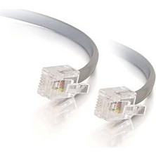 Ahl Shop TEL10 10 Metre Telefon, Telefon Hattı ile Modem Arası Kablo Internet Bağlantısı Için Kullanılan Uçları Takılı Ara Kablo (10 Metre)