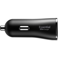 Ahl Shop 30W Usb-A 2 Port Araç Içi Hızlı Şarj Aleti 18W + 12W Akım Korumalı Güç Adaptörü Çakmaklık & & iPad Type-C Pd EV302 - ACP08700