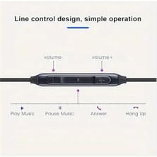 Ahl Shop Type-C Kablolu Kulak Içi Kulaklık – Gürültü Önleyici Mikrofon, Dahili Ses Kontrol, Ergonomik Silikon Uçlar, Hd Stereo Ses, Tüm Type-C Cihazlarla Uyumlu (Siyah)