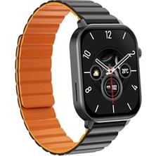 Ahl Shop Talk 2 Amoled Ekran ve Ios Uyumlu Da Fit Uygulama Destekli Manyetik Kayışlı Akıllı Saat Siyah