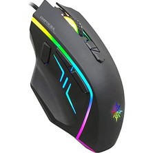 Ahl Shop Inca IMG-344T Rgb 6 LED 7200DPI 8d Macro Keys Professional Gamıng Mouse,profesyonel Oyuncu Mouse, Programlanabilir 8 Tuş, 10 Farklı Rgb Modu,hızlı Profil Oluşturma, Performans ve Hız