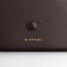 Ahl Shop Comfyable 13 Inç MacBook Air 13 Inç M4 M3 M2 M1, 13 Inç MacBook Pro, Pu Deri Çanta Suya Dayanıklı Kılıf ile Uyumlu Ince Dizüstü Bilgisayar Kılıfı, Çikolata