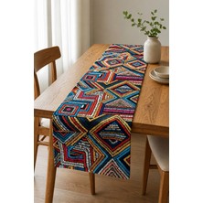 Valerine Life Runner Amerikan Servisi 40X140CM Mozaik Yolu Dijital Baskılı Sıvı Geçirmez Masa Örtüsü