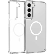 Ahl Shop Galaxy S22 Ile Uyumlu Kılıf Şeffaf, Wireless Magsafe ile Uyumlu Silikon Kapak  Galaxy S22 ile Uyumlu Kılıf, Şeffaf