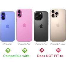 Ahl Shop iPhone Uyumlu Ipg Prolens Elmas Taş Çerçeveli Kamera Lens Koruyucu – Hd Netlik, Çizilmez Alumina Silikat Temperli Cam, Bireysel Kamera Lens Kapağı (Mor, iPhone 16/16 Plus)