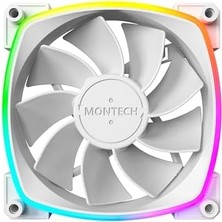 Ahl Shop Rx 120 Argb Ters Fan 1600PWM, Üst Düzey Dayanıklılık, Sessiz Performans ve Çarpıcı Argb Tasarımı (120 Mm, Beyaz)