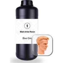 Birfigurum Mat Sanatçı Uv Reçinesi 1 kg /mavi-Gri