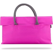 Ahl Shop BYN-EL009 Wtxpro Su Geçirmez Kumaş 13-14 Inch Bayan Laptop, Notebook, Air El Çantası- Tote Bag- Fuşya