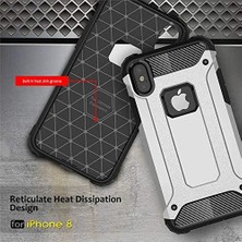 Ahl Shop Apple iPhone X/xs ile Uyumlu Kılıf Çift Katman Koruyucu Crash Military Tank Kılıf - Gold
