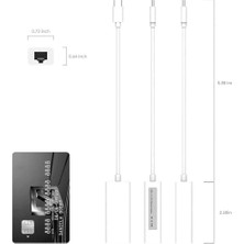 Ahl Shop PX-2131C Type-C To RJ45 Ethernet Adaptör, Usb-C 10/100MBPS Kablolu Internet Çevirici, Type-C USB Network Dönüştürücü, Pc Laptop MacBook Için RJ45 Lan Adaptör, WIN10/11 Mac Linux Tak Çalıştır