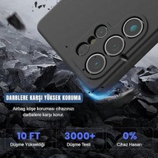 Ahl Shop Ehr.  Galaxy S25 Ultra ile Uyumlu Lansman Kılıf, Içi Kadife Silikon, Kamera Çıkıntılı Koruyucu, Leke Tutmaz ve Darbe Emici Şık Kapak (Siyah,  Galaxy S25 Ultra)