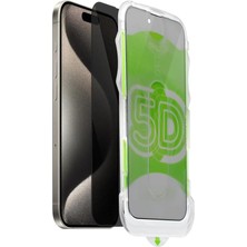 Ahl Shop Apple iPhone 17 Pro Max ile Uyumlu Privacy Glass Kolay Uygulama Aparatlı Otomatik Yapışan Tam Kaplayan Hayalet Kırılmaz Cam Ekran Koruyucu