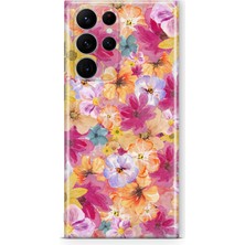 Lelia Samsung Galaxy S24 Ultra Uyumlu Baskılı Şeffaf Telefon Kılıfı | Koleksiyon: Floraluxe Botanica