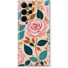 Lelia Samsung Galaxy S24 Ultra Uyumlu Baskılı Şeffaf Telefon Kılıfı | Koleksiyon: Pastel Flowers