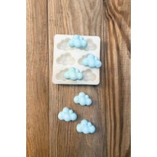 Ahl Shop Bubble Bulut Mini Altılı Silikon Mum Kalıbı