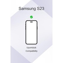 Ahl Shop For  S23 ile Uyumlu Darbe Emici Esnek Silikon Siyah Lansman Cep Telefonu Kılıf ( S23)