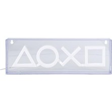 Ahl Shop Paladone Playstation LED Neon Işık, Serbest Veya Duvara Monte Edilebilir, Oyuncular Için Oyun Odası Aksesuarı ve Dekorasyon