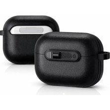 Ahl Shop Galaxy Buds 3-Pro-3 Fe Için Horizontal-Lock Kulaklık Kılıfı Çizilme ve Darbe Önleyici Buds 3 Pro Koruyucu Elde Rahat Tutuş Sağlayan Kaydırmaz Kenar Tasarımlı Buds 3 Pro Kılıfı (Siyah)