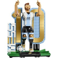 Ahl Shop Editions Lionel Messi – Futbol Efsanesi 43015-12 Yaş ve Üzeri Çocuklar Için Figür ve Baskılı Isim Levhası Içeren Yaratıcı Oyuncak Yapım Seti, Doğum Günü Hediyesi Fikri (958 Parça)