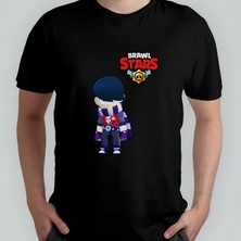 Pixxa Brawl Stars Edgar Unisex %100 Pamuklu Bisiklet Yaka T-Shirt Model 1
