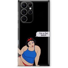 Lelia Samsung Galaxy S22 Ultra Uyumlu Baskılı Şeffaf Telefon Kılıfı | Koleksiyon: Memecraft Studio