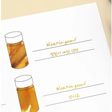 Wearingeul 12 Vials A5 Mürekkep Deneme Kağıdı  Minik Şişeler