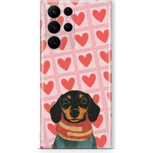 Lelia Samsung Galaxy S23 Ultra Uyumlu Baskılı Şeffaf Telefon Kılıfı | Koleksiyon: Dog Lover