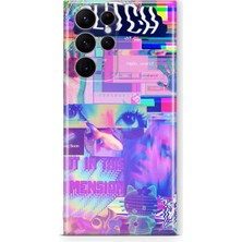 Lelia Samsung Galaxy S22 Ultra Uyumlu Baskılı Şeffaf Telefon Kılıfı | Koleksiyon: Neondream District