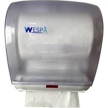 Ahl Shop Wespa Kağıt Havlu Dispenseri, Gri Plastik, Duvar Montajlı, Profesyonel Banyo ve Tuvalet Için