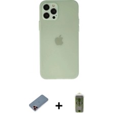 Marsilyan™- iPhone 12 Pro Max Kılıf Atlas Minimal Prime - Siyah Joko Magic 5d Hayalet Cam + Metal Kamera Lens Koruma Cam - Kı