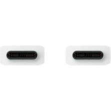 Ahl Shop EP-DX310 USB Type-C - USB Type-C Kablo, Veri Kablosu, Şarj Kablosu, 1,8 M, 3 A, Beyaz
