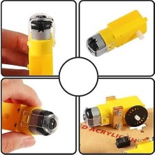 Ahl Shop Motor ve Tekerlek Seti 6V 250RPM Arduino