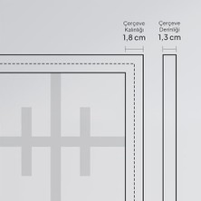 Ahl Shop Limu Ahşap Çerçeve – Fotoğraf, Poster ve Özel Anılar Için Dekoratif Çerçeve (Beyaz, 20X20)