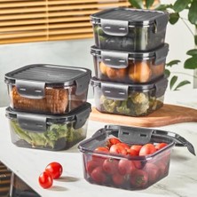 Ahl Shop 6 Adet Vakumlu Sızdırmaz Saklama Kabı Seti 400ML 800ML 1400ML MIT1087