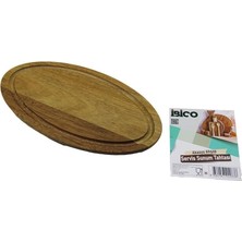Ahl Shop Oval Ahşap Servis Sunum Tepsi, 24.8 x 13.8 x 1.4 Cm, CHRMK12201, Akasya