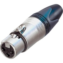 Ahl Shop Neutrik NC3FXX Xlr Kaplin, Xx Serisi, Siyah, Tek Boy